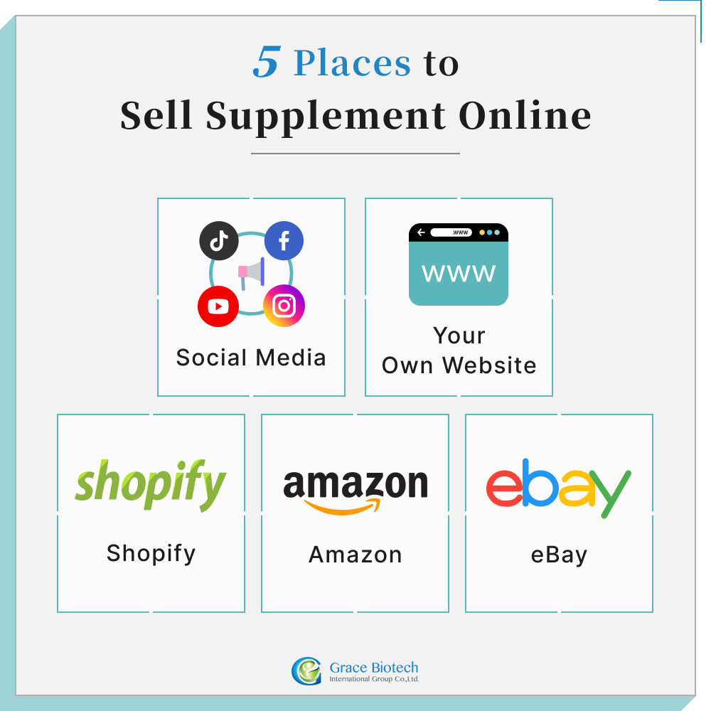 The 5 Best Places to Sell Supplements Online: Amazon, Shopify, eBay, Social Media, and Your Own Website